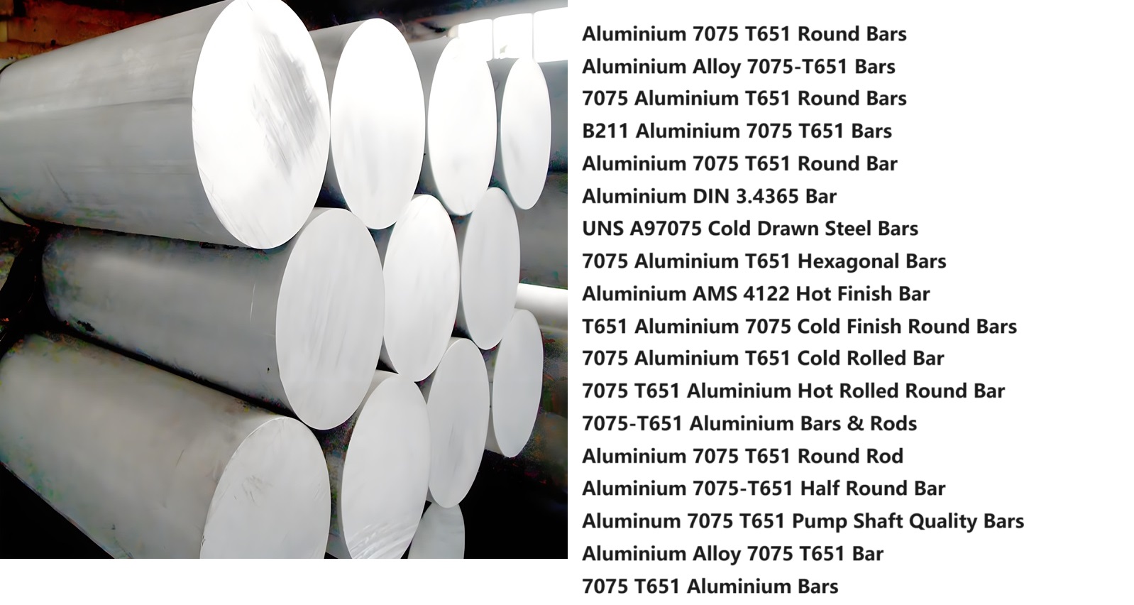7075 T651 Aluminum round bar